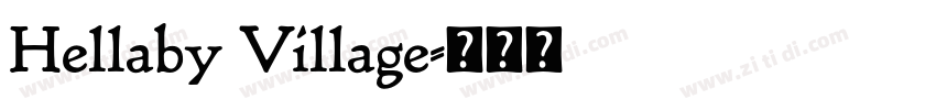 Hellaby Village字体转换